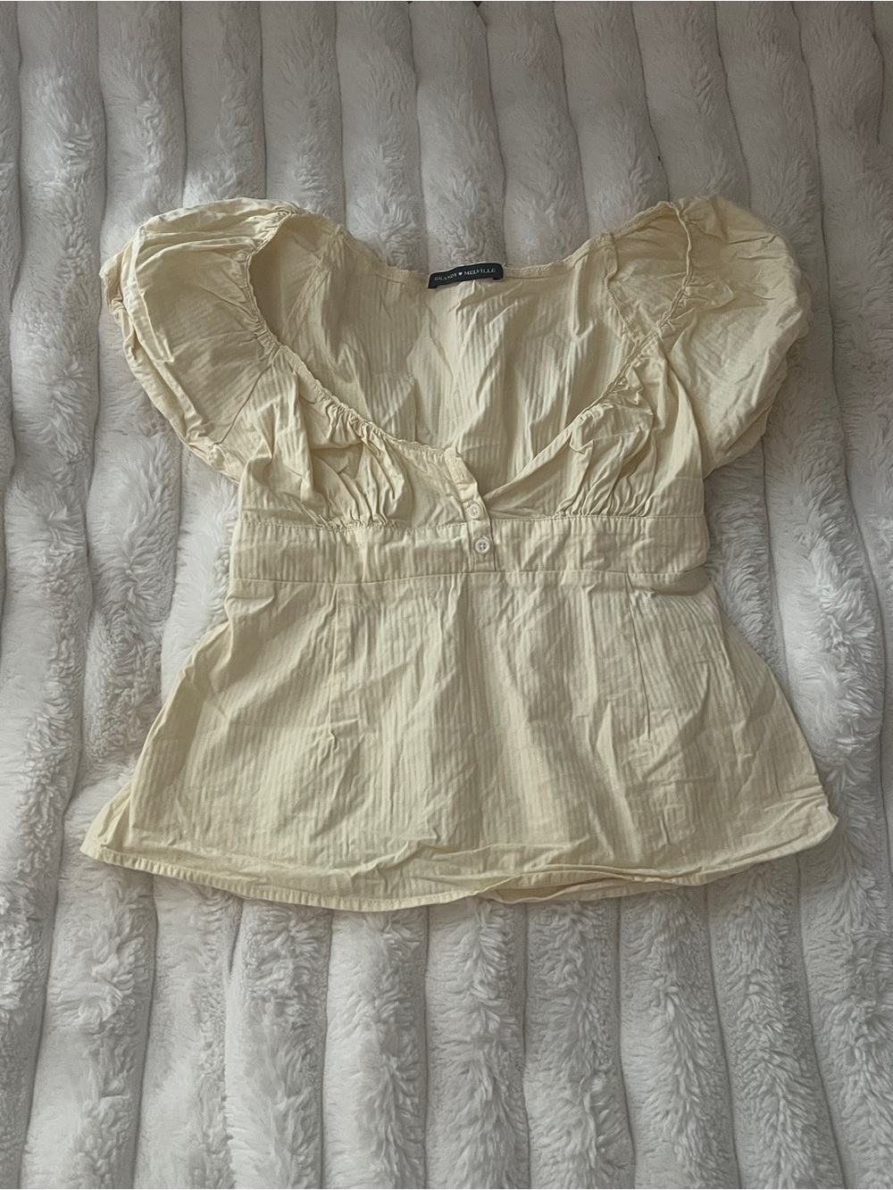 Brandy Melville yellow Blair top